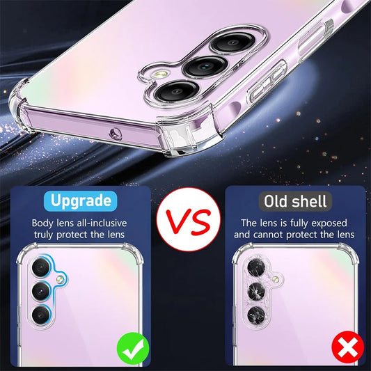 Case with Glass for Samsung A56 A36 A15 A55 A54 A14 A34 A35 A52 Silicone Cover for Samsung Galaxy A55 shockproof Case